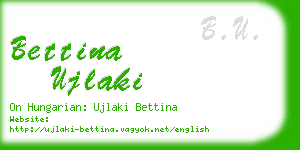 bettina ujlaki business card